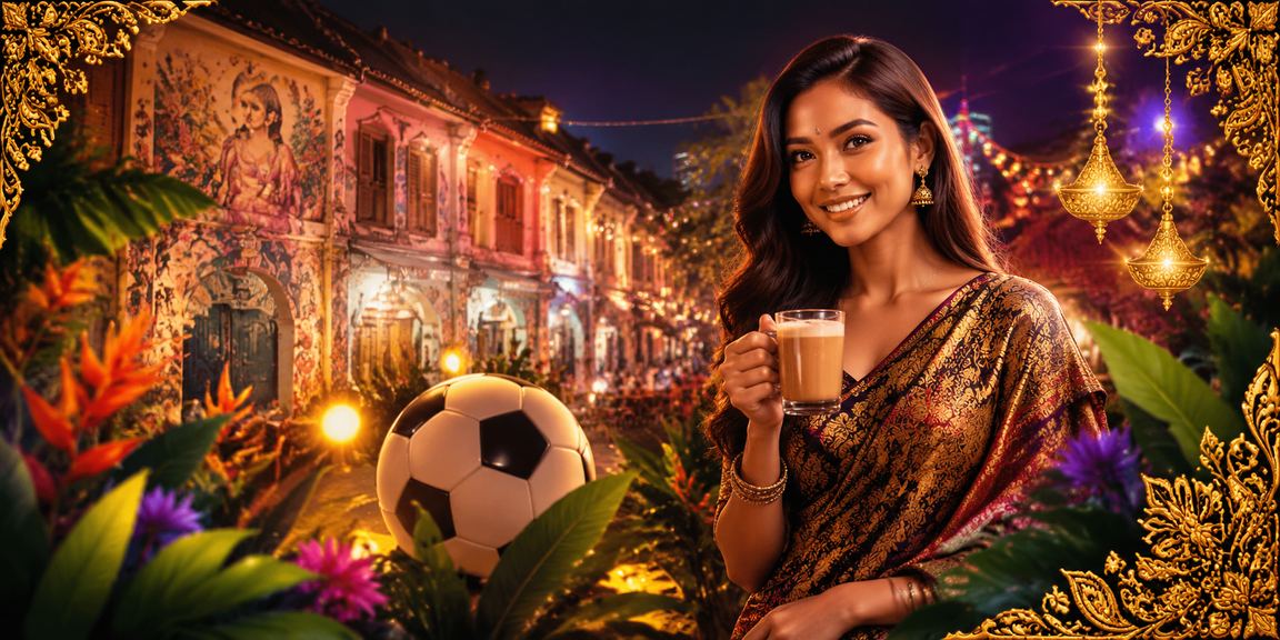 Peminat bola sepak Pulau Pinang dengan warna pasukan kebanggaan mereka